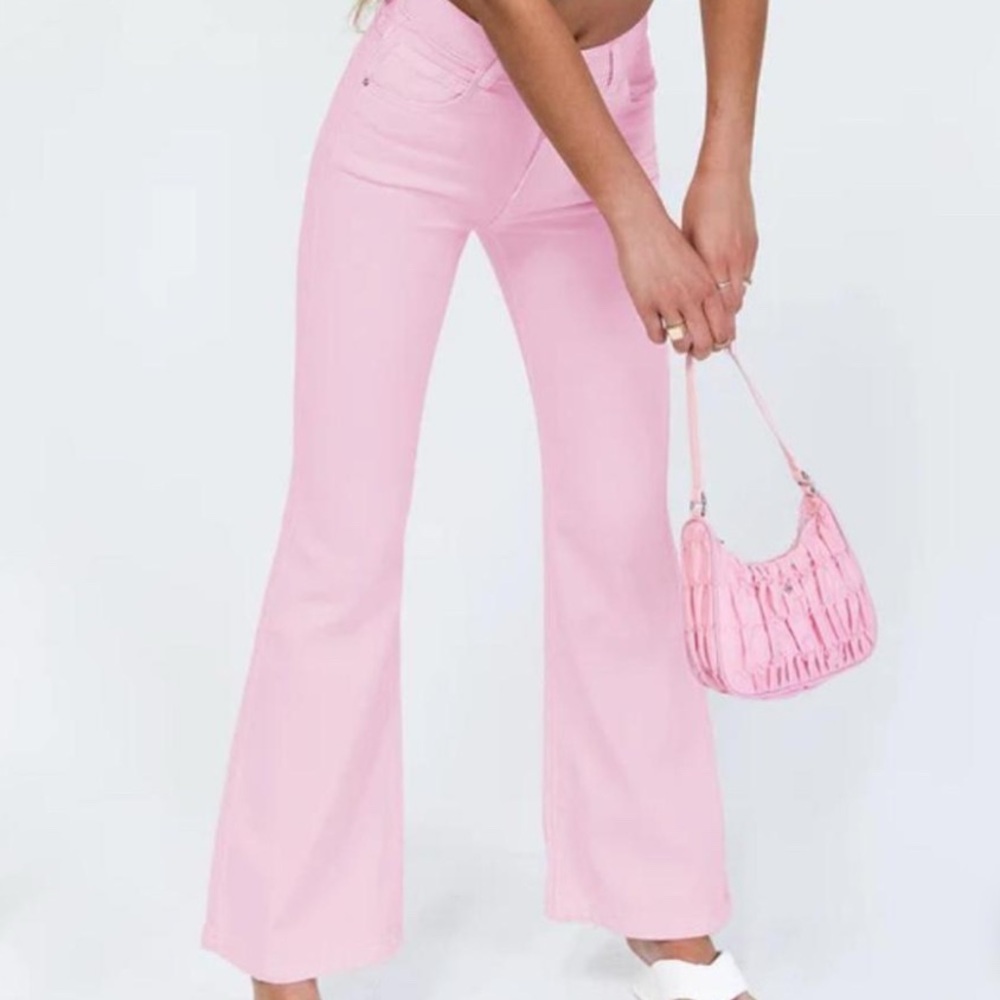 BRAND NEW !! Princess polly pink flare jeans